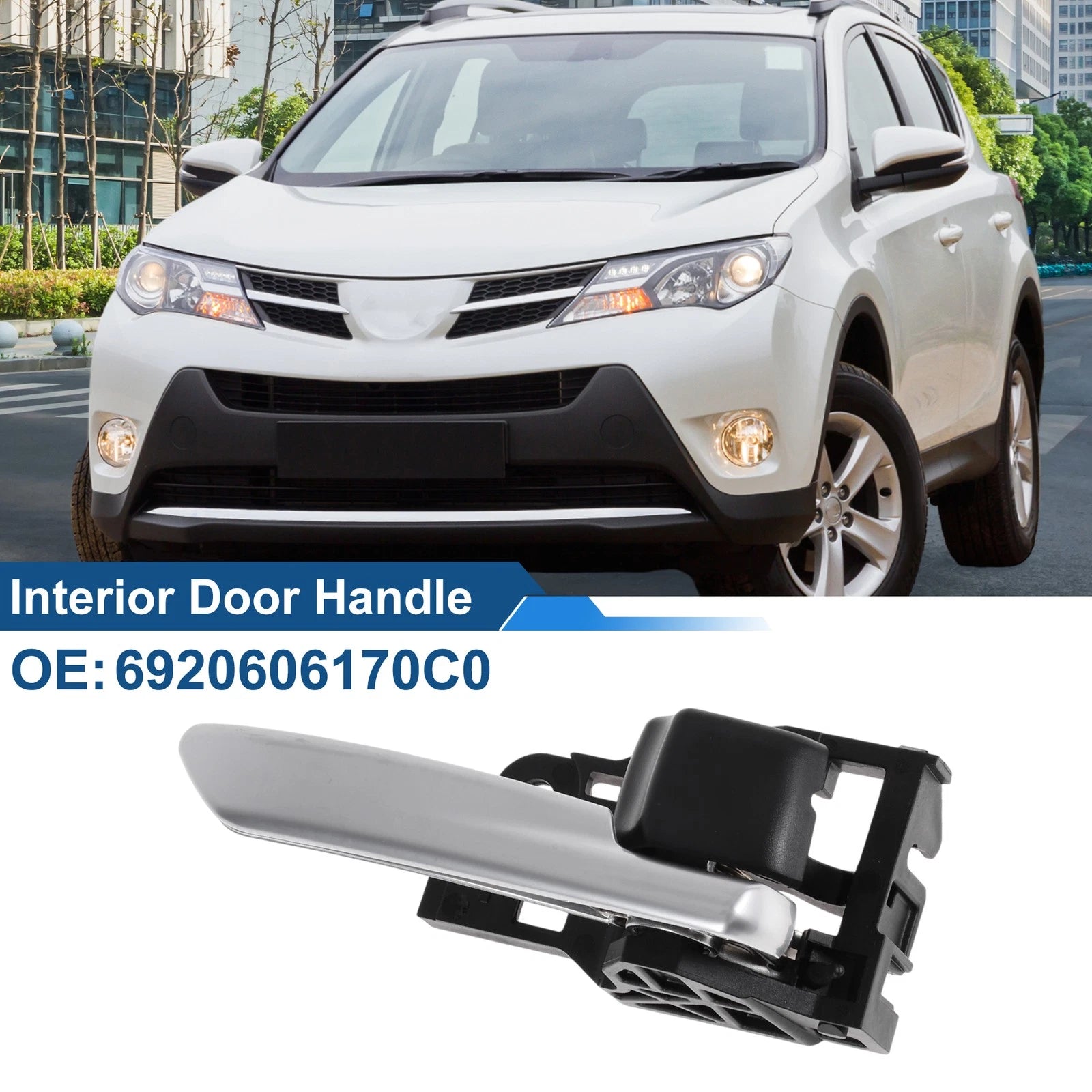 Front Driver Side Interior Door Handle Replacement for Toyota RAV4 (2019–2022)