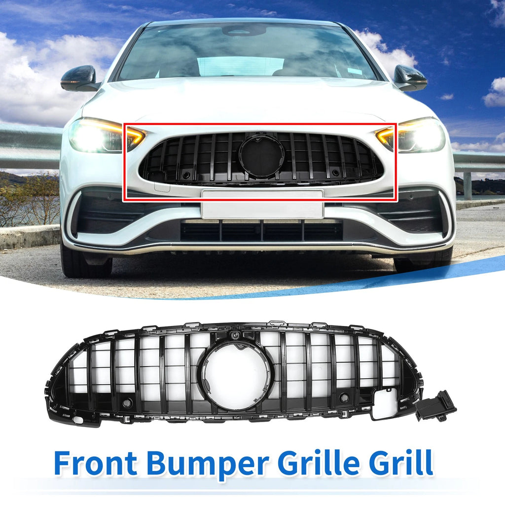 Front Upper Bumper Grille Grill for Mercedes-Benz C200 (2023–2023)