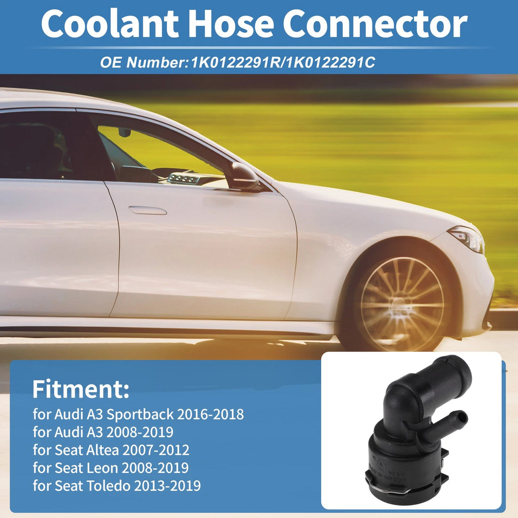 Engine Coolant Hose Connector for Audi A3 Sportback (2016–2018) Plastic