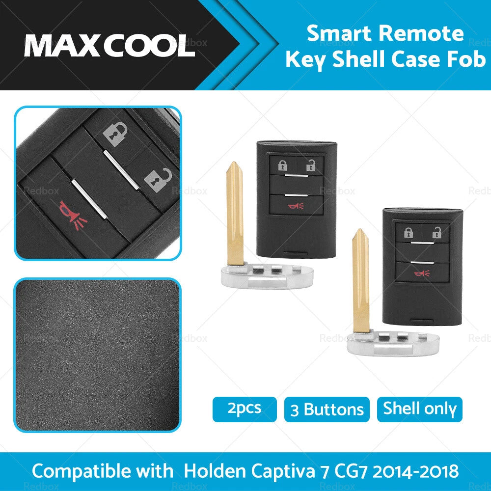 3 Buttons Smart Remote Key Shell Case for Holden Captiva 7 (2014–2018)