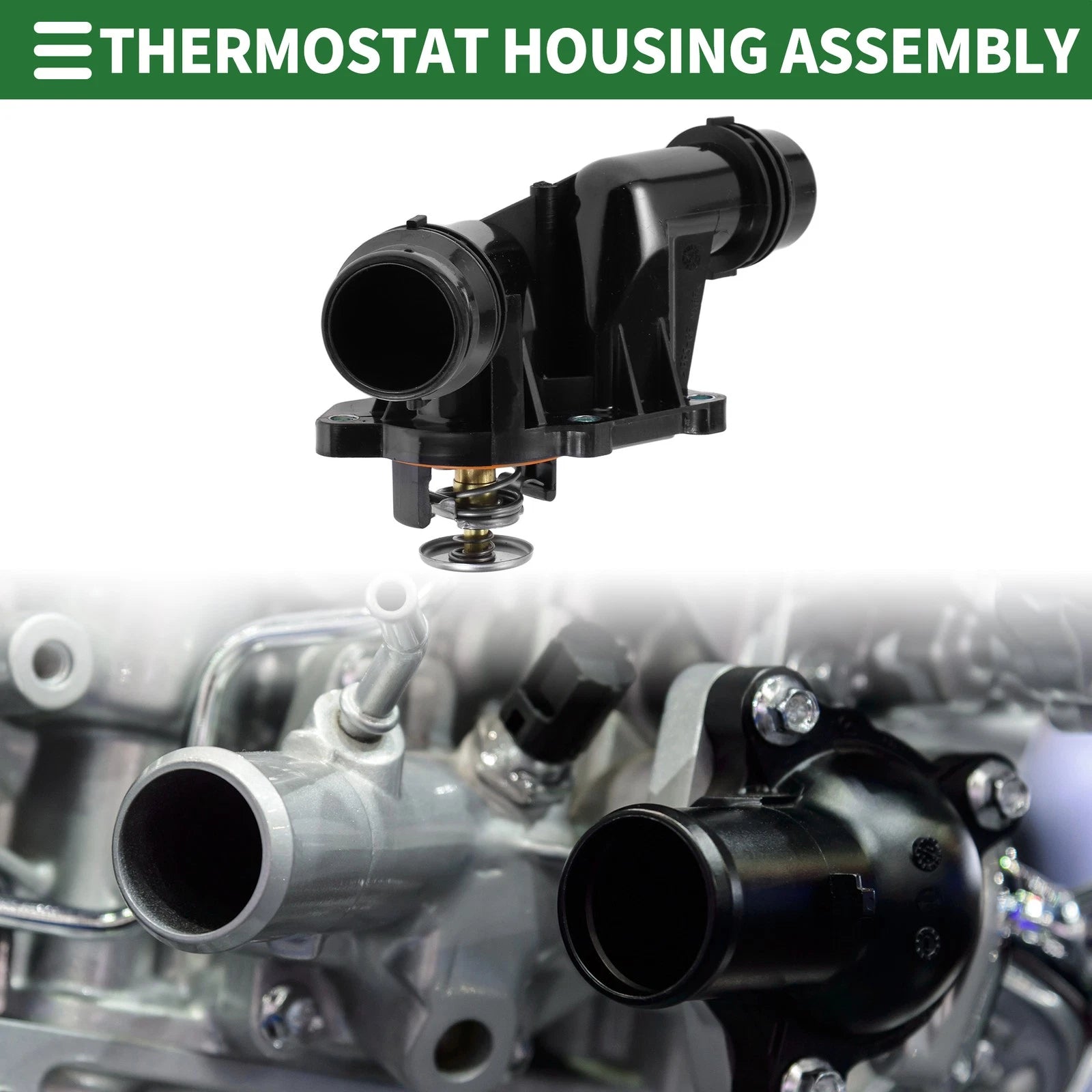 Engine Coolant Thermostat Housing Assembly for BMW 325Ci 2001-2006 2.5L