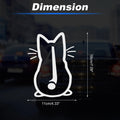Reflective Bumper Decal for - Cute Kitten Design