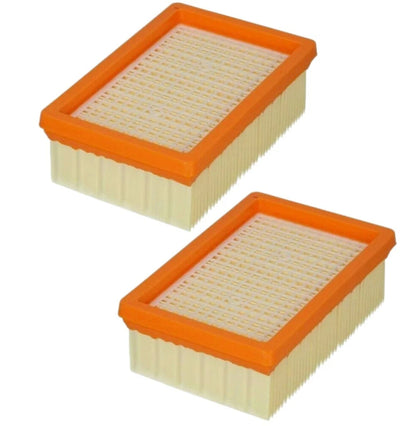 2X Flat Pleated Filter for Karcher WD4 WD5 WD6 MV4 MV5 MV6