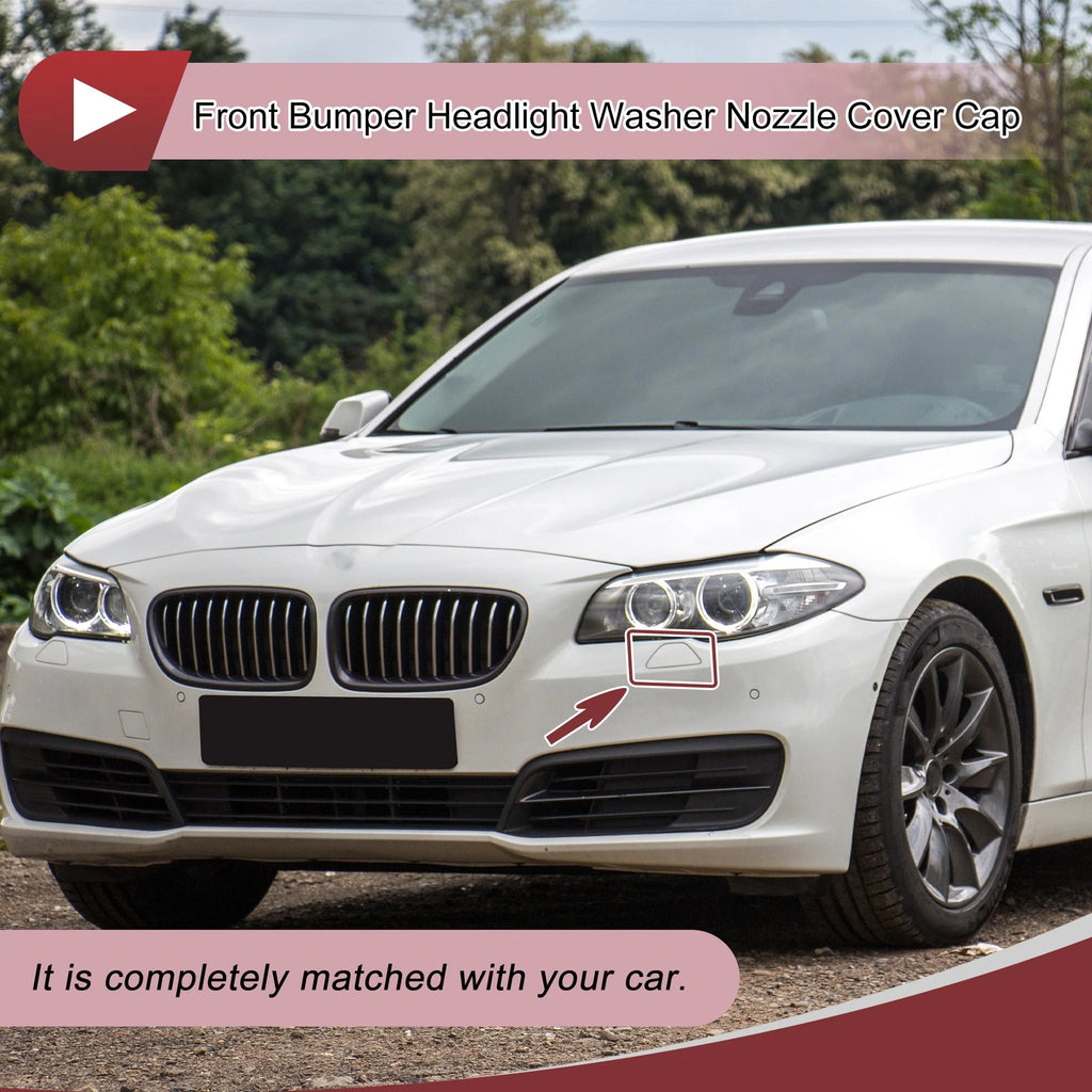 Headlight Washer Nozzle Cover Cap Replacement for BMW 528i 2012–2013