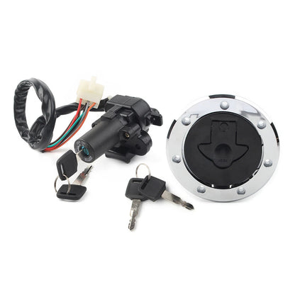 Fuel Gas Cap Ignition Switch Lock Set for Kawasaki Ninja ZX6R (2000–2002)