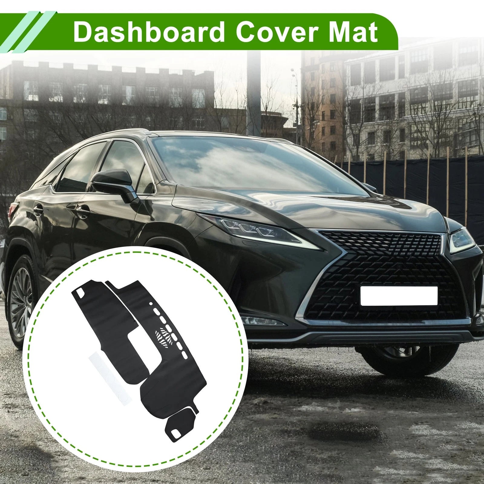 Dashboard Cover Mat for Lexus RX350 2016–2019 Dash Mat Carpet Black
