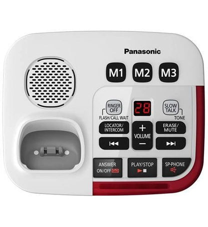 Panasonic TGM420W Amplified Cordless Phone with Answering System