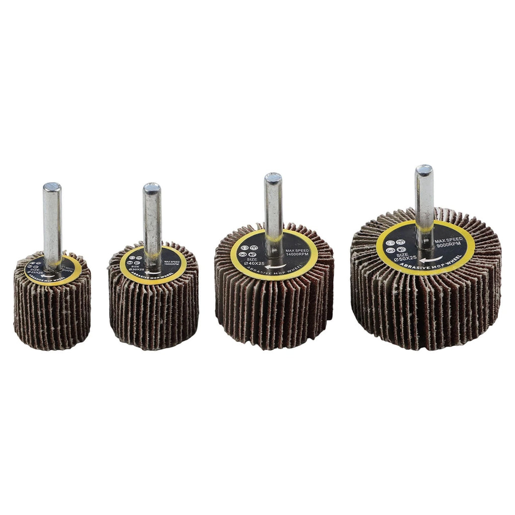 4X Silicon Carbide 80 Grit Sanding Flap Disc Wheels for Rotary Tool