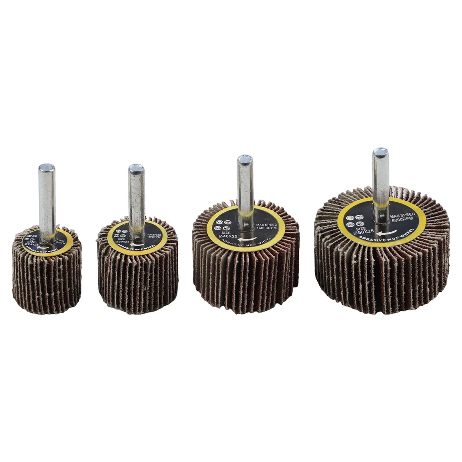 4X Silicon Carbide 80 Grit Sanding Flap Disc Wheels for Rotary Tool