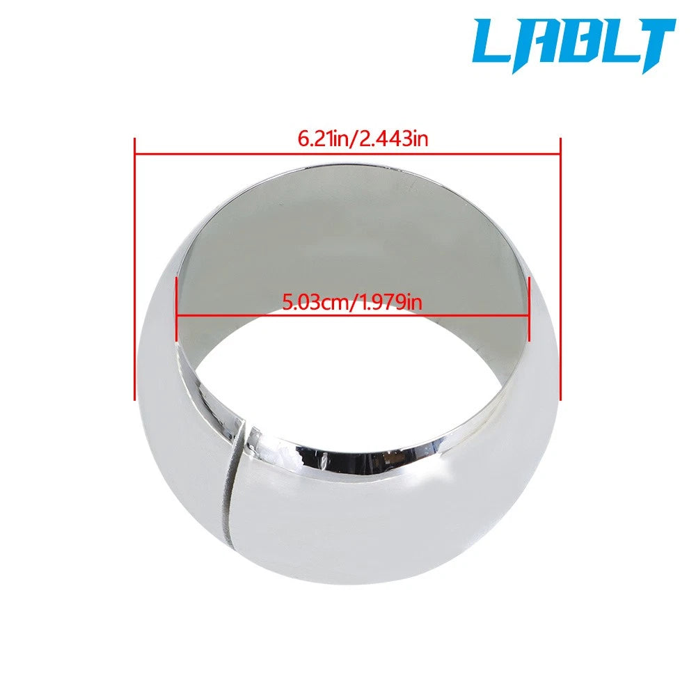 Steering Column Floor Mount for Universal 2in Columns (Chrome)