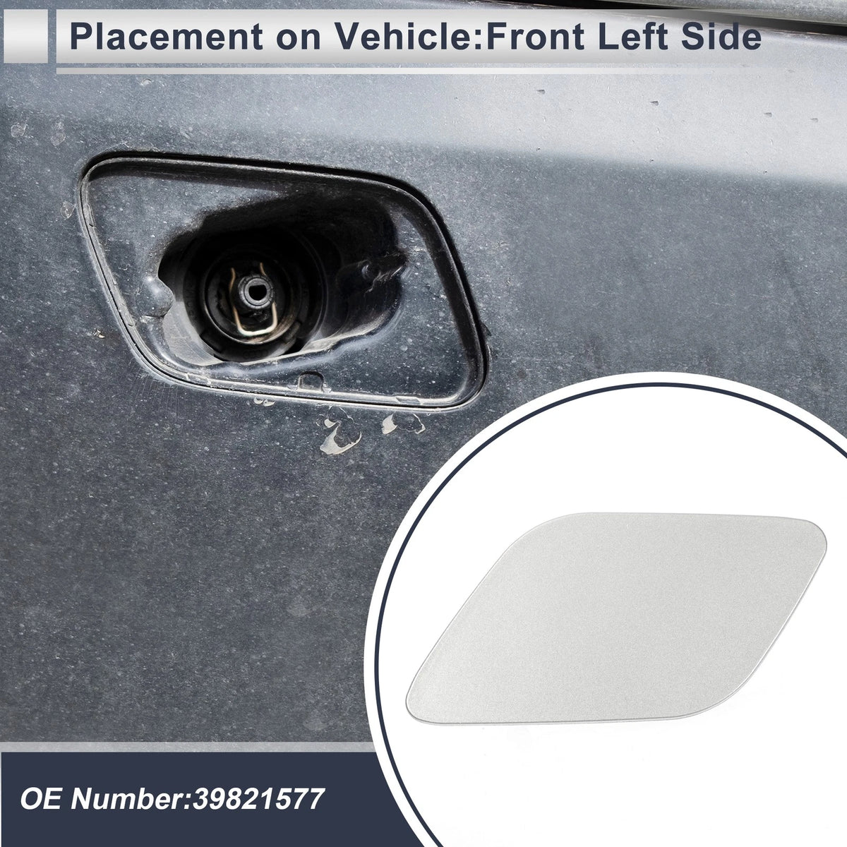 Headlight Washer Nozzle Cover Cap for Volvo XC60 (2018–2023)