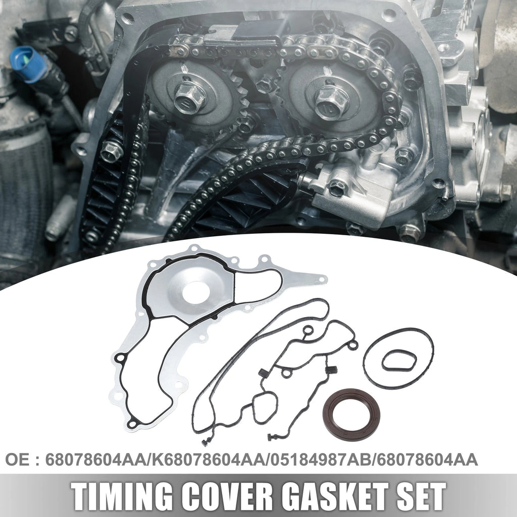 Timing Cover Gasket Set Replacement for Chrysler Dodge Ram 1500 (2013–2018)