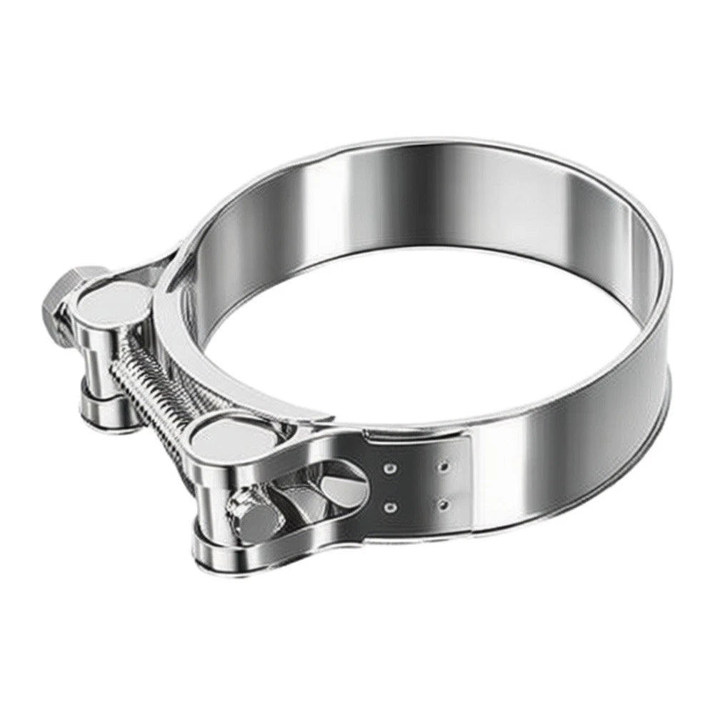 6pcs Adjustable 304 Stainless Steel Hose Clamps for Exhaust Pipes (60-63mm)