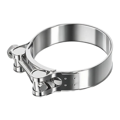 6pcs Adjustable 304 Stainless Steel Hose Clamps for Exhaust Pipes (60-63mm)