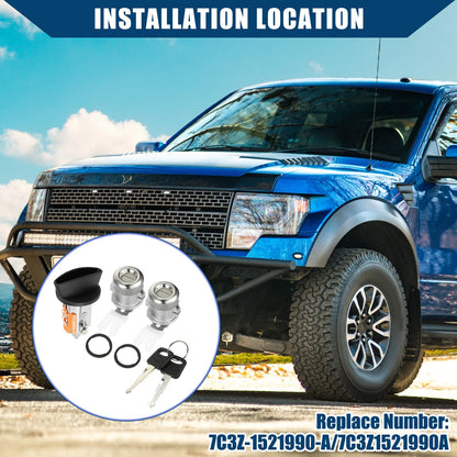 Door Lock Cylinder Pair Replacement for Ford F150 (1997–2011)