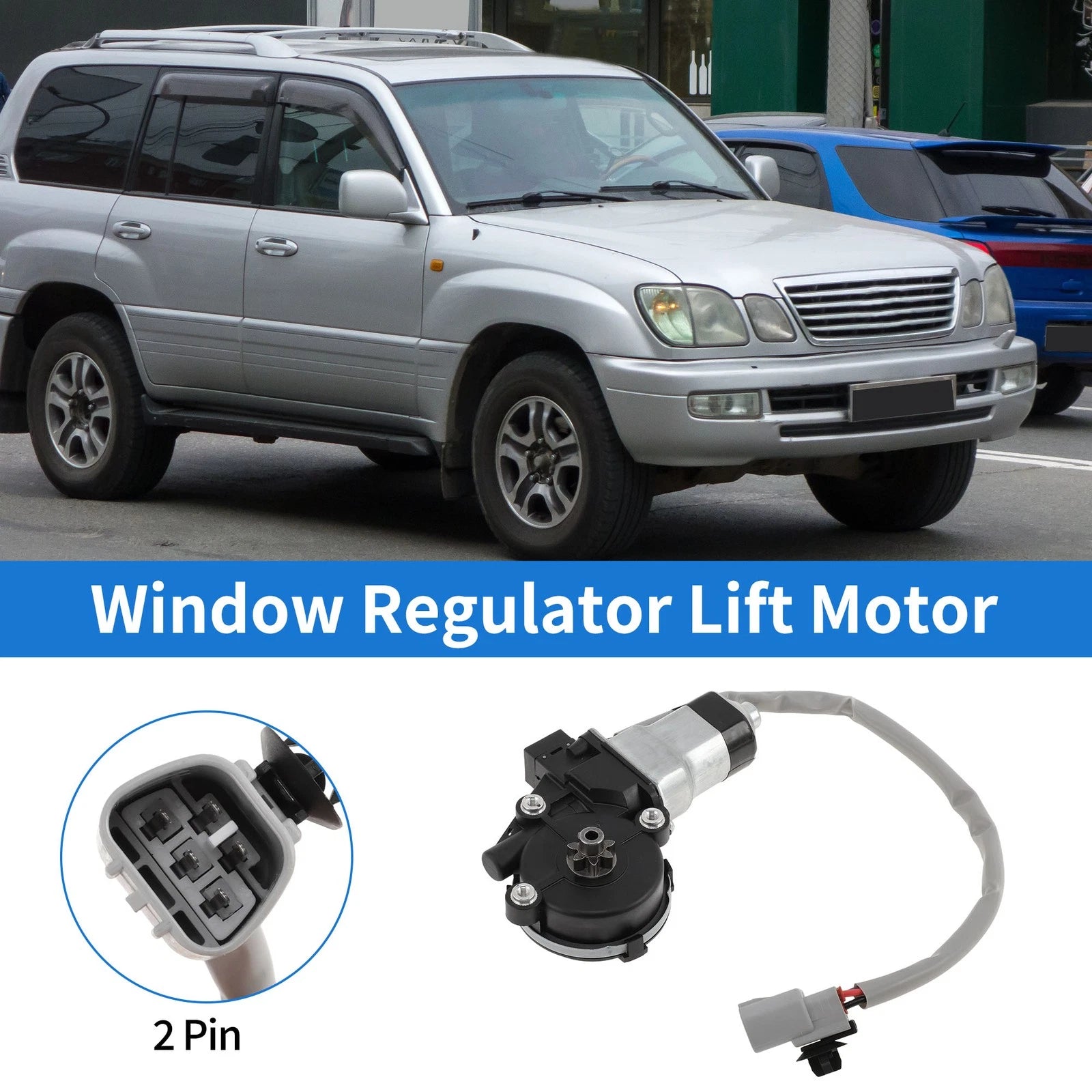 Power Window Regulator Lift Motor Rear Right Replacement for Lexus LX470 (1998–2007)