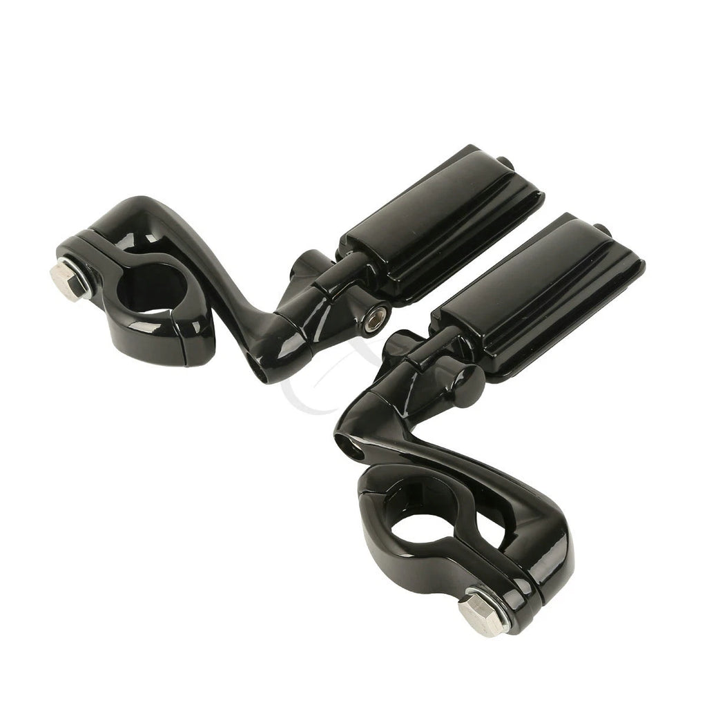 32mm Engine Guard Highway Footpeg Mount Kit for Motorcycle (360° Adjustable)