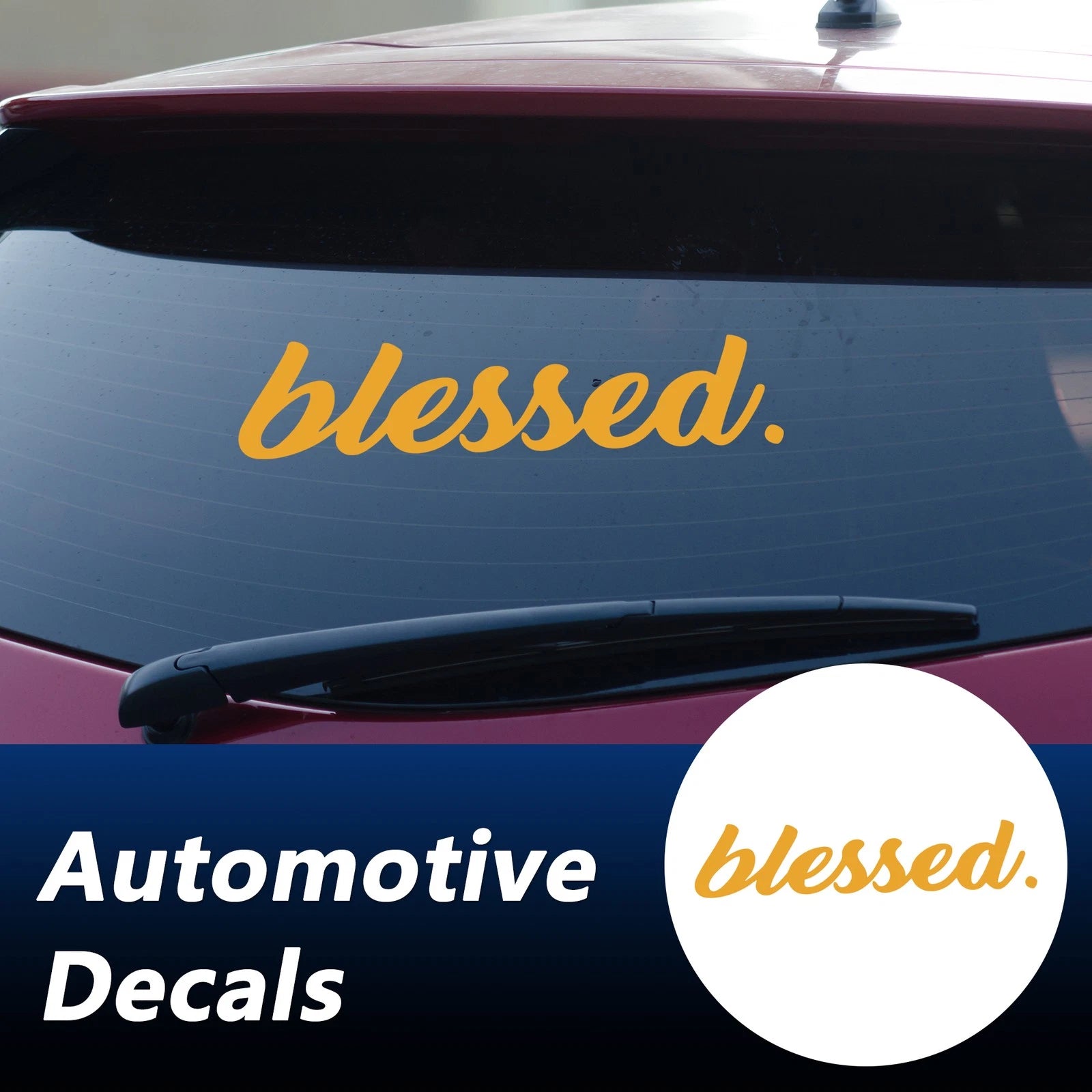 Reflective Bumper Decal for