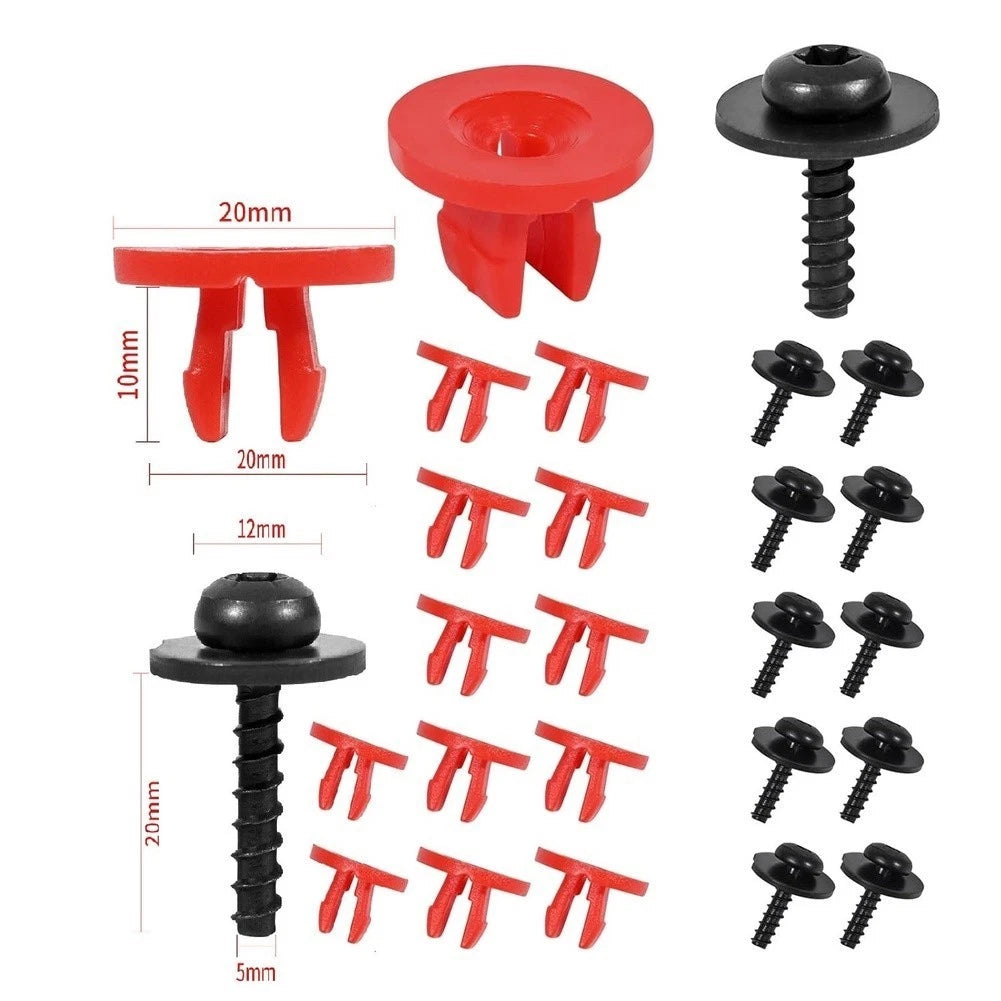 Vehicle For Splash Shield Mounting Kit T30 Torx Screws and U-Nut Anchors