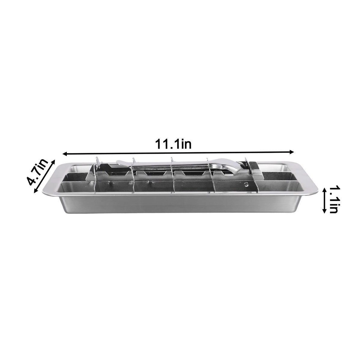 18 Slot Stainless Steel Ice Cube Tray for Easy Ice Release