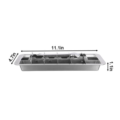 18 Slot Stainless Steel Ice Cube Tray for Easy Ice Release