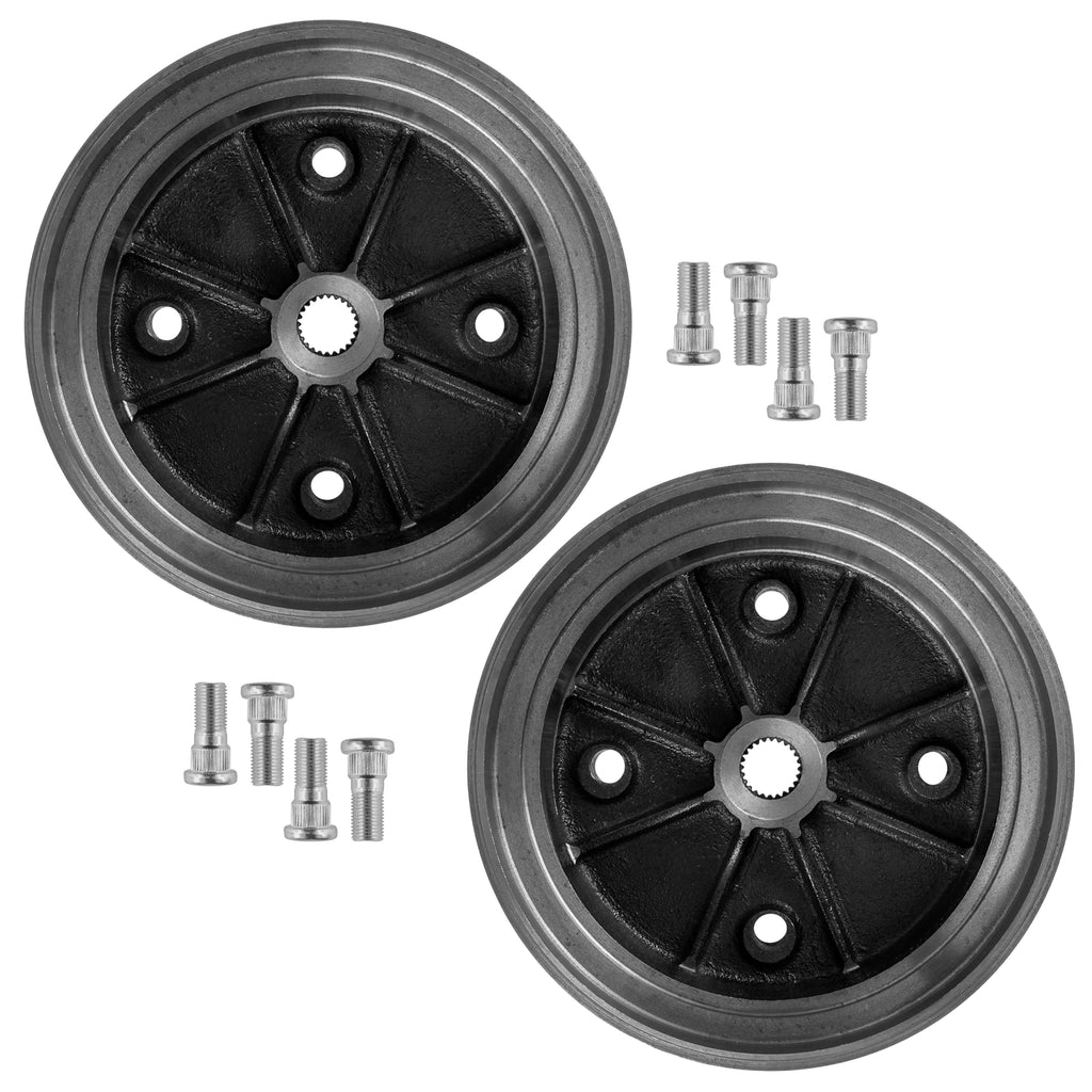 Rear Brake Hub L/R w Studs Replacement for Kawasaki Mule 3010 2002–2008