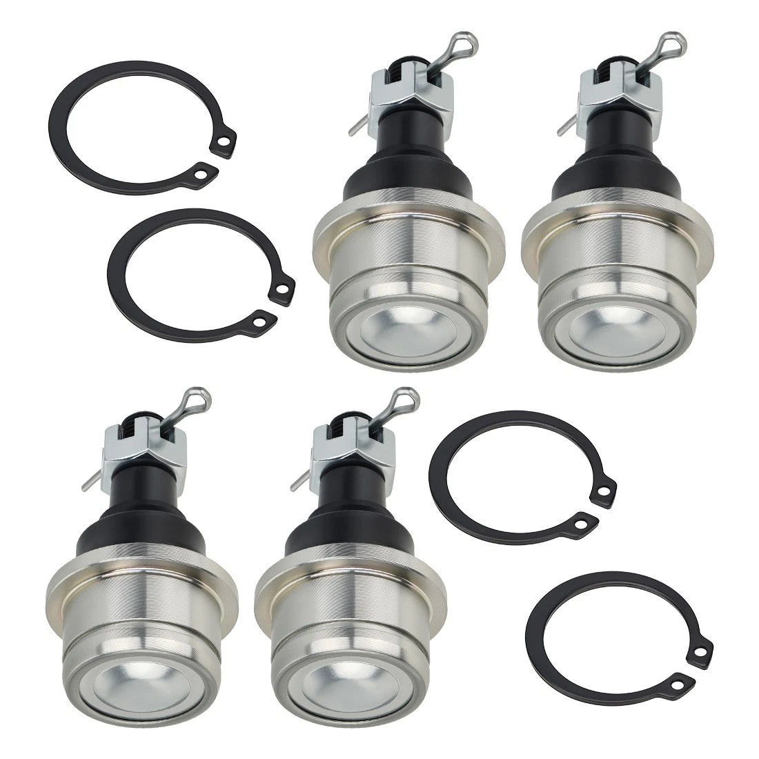 Set of 4 Upper & Lower Ball Joints for Honda Rancher Foreman TRX420 450 500 520 650 680