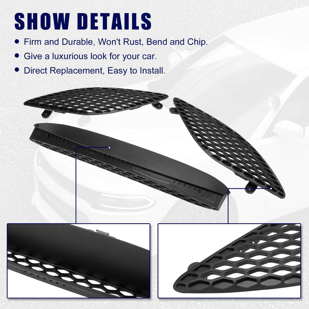 Hood Bezel Front Trim Grill Kit for Dodge Charger (2015–2020)