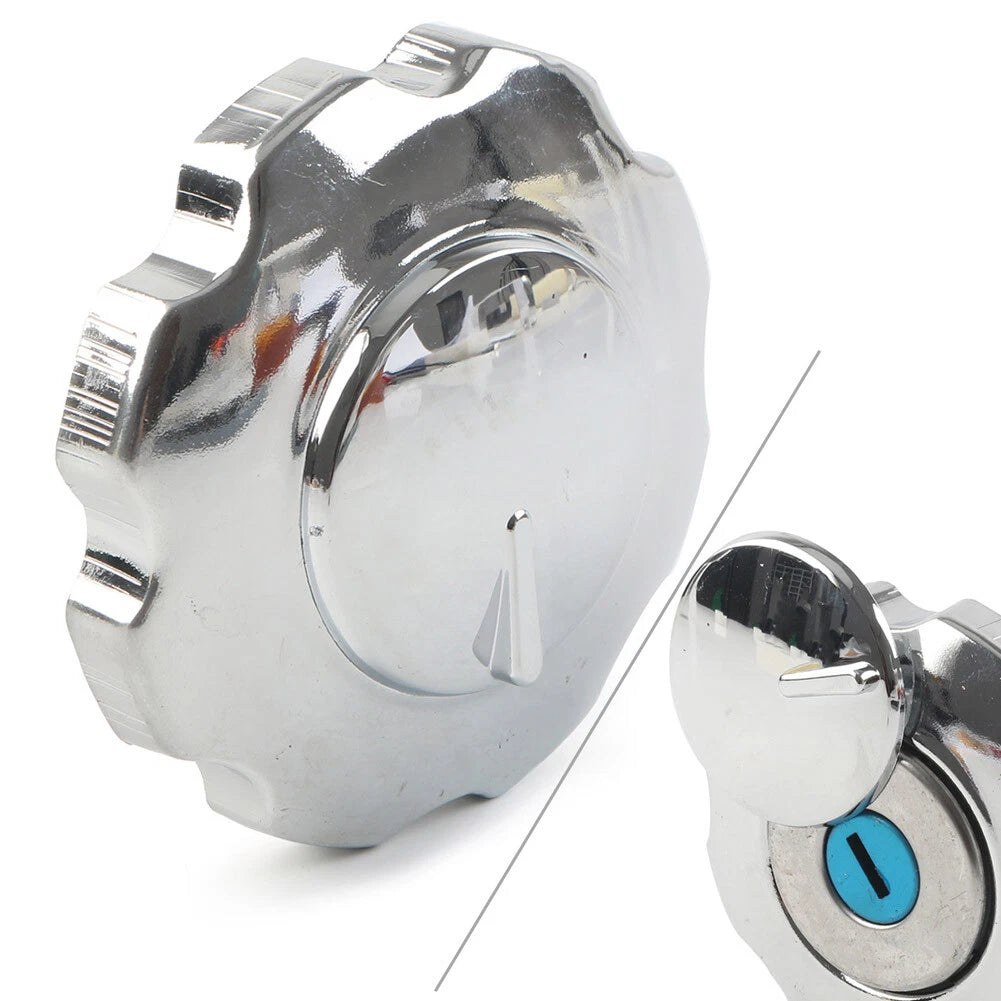 Fuel Tank Cap Cover for Motorcycle ATV (Universal) W/ 2 Keys
