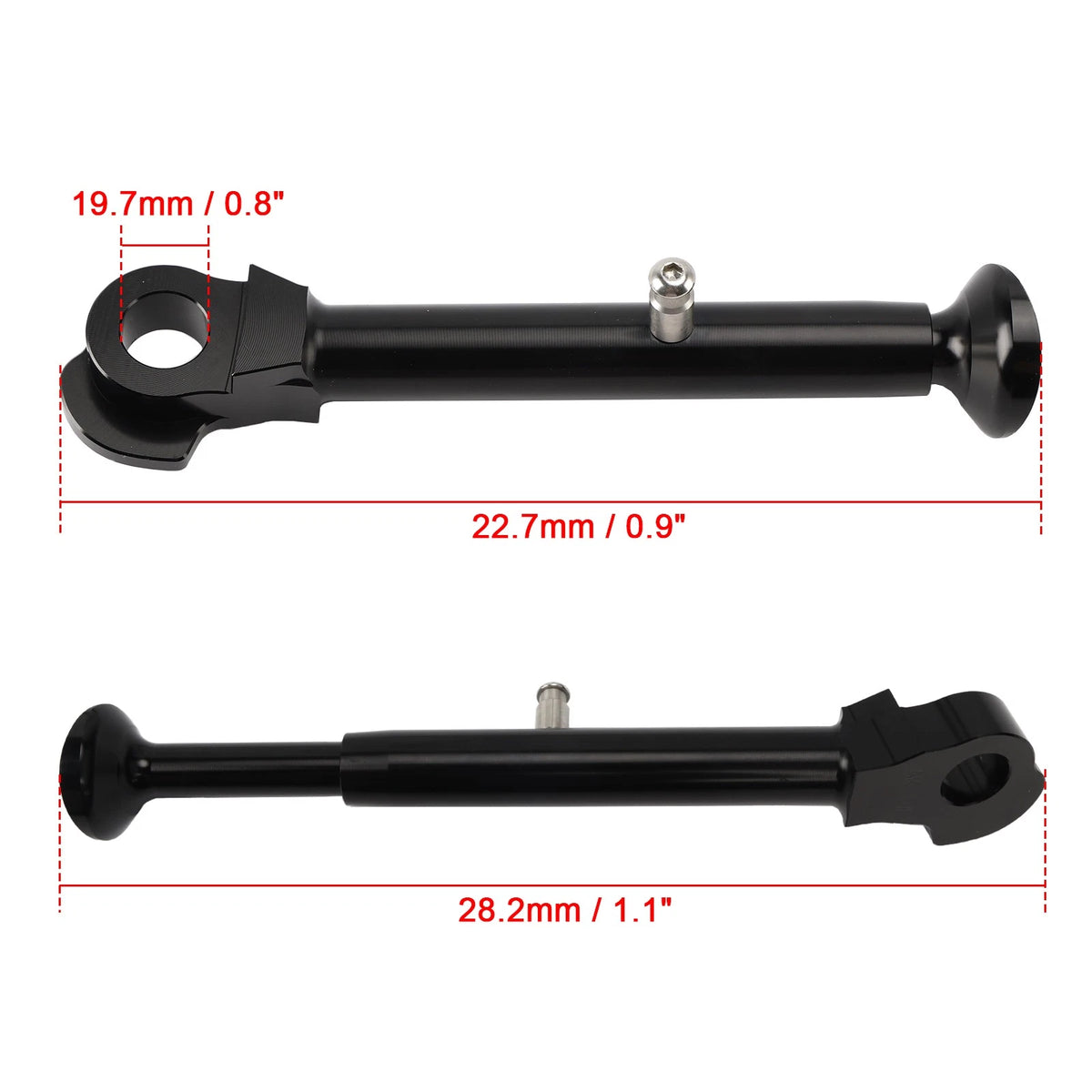 Adjustable CNC Aluminum Kickstand for Yamaha YZF R6 (2006–2012) Black