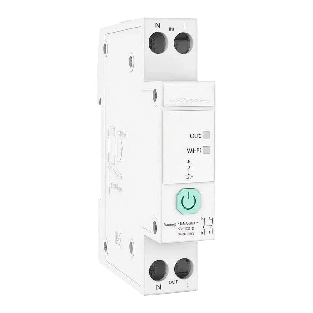 Zigbee 3.0 Rail Mounted Smart Switch 32A Energy Monitoring Function