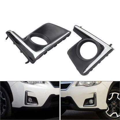 1 Pair Fog Light Chrome Bezel Cover for Subaru Crosstrek (2016–2017)
