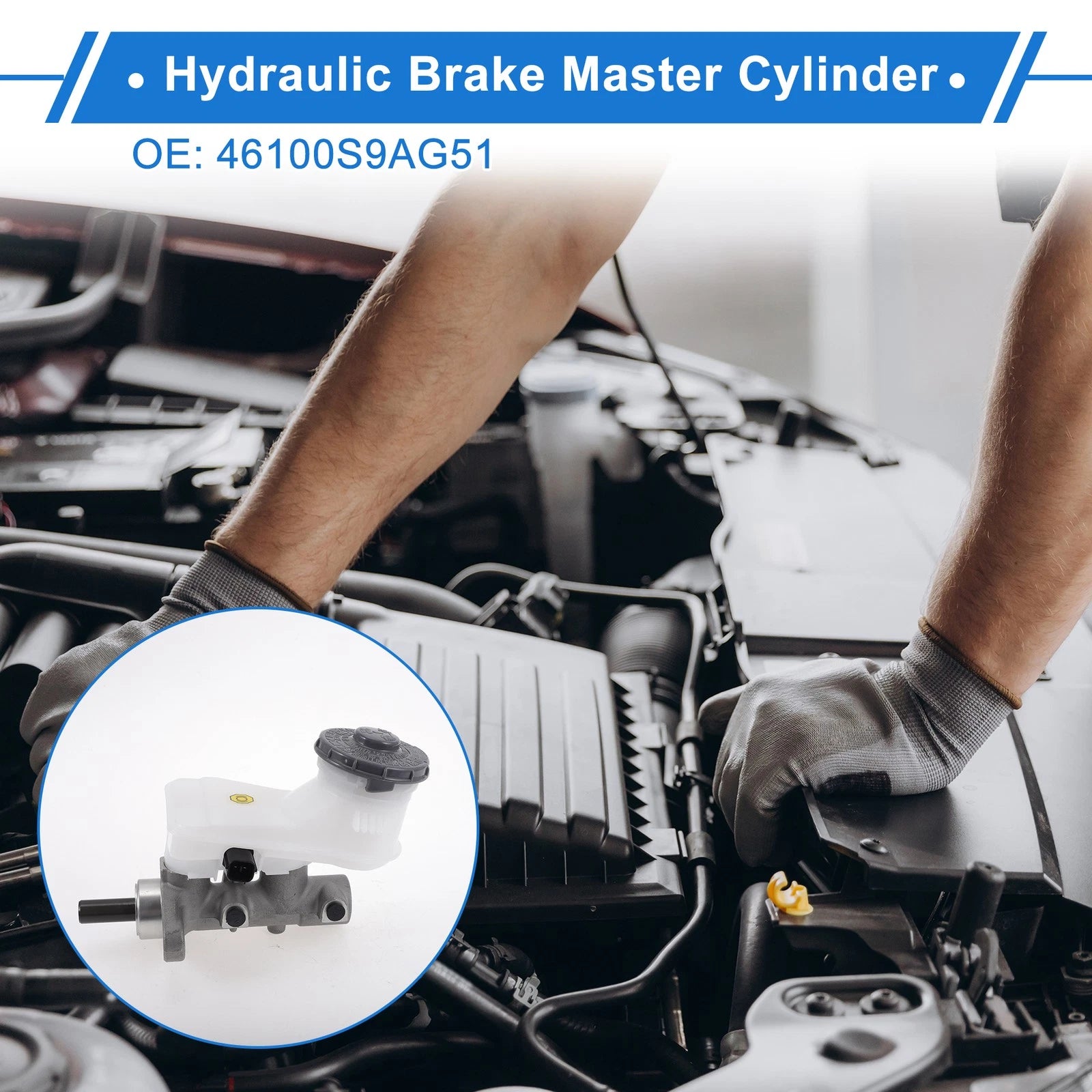 Brake Master Cylinder with Reservoir Replacement for Honda CR-V (2002–2006)