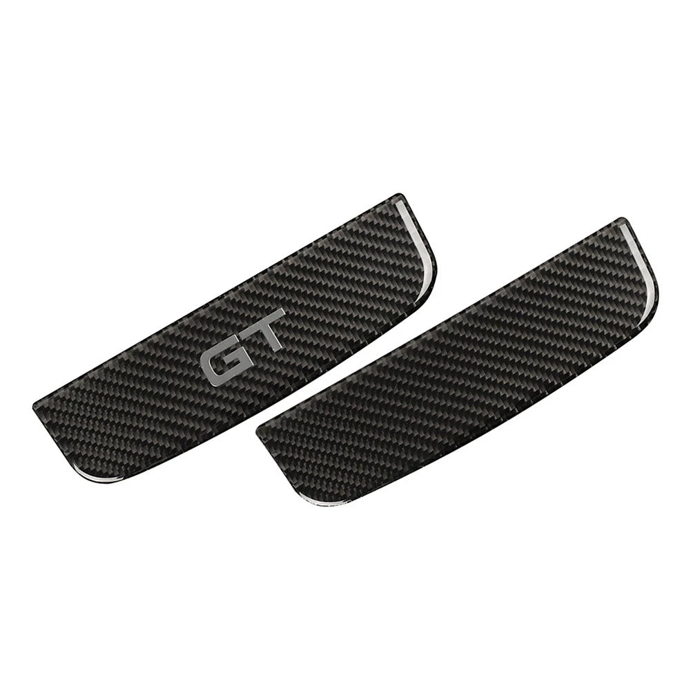 Carbon Fiber Interior Storage Box Trim Cover for Ford Mustang (2015–2019)