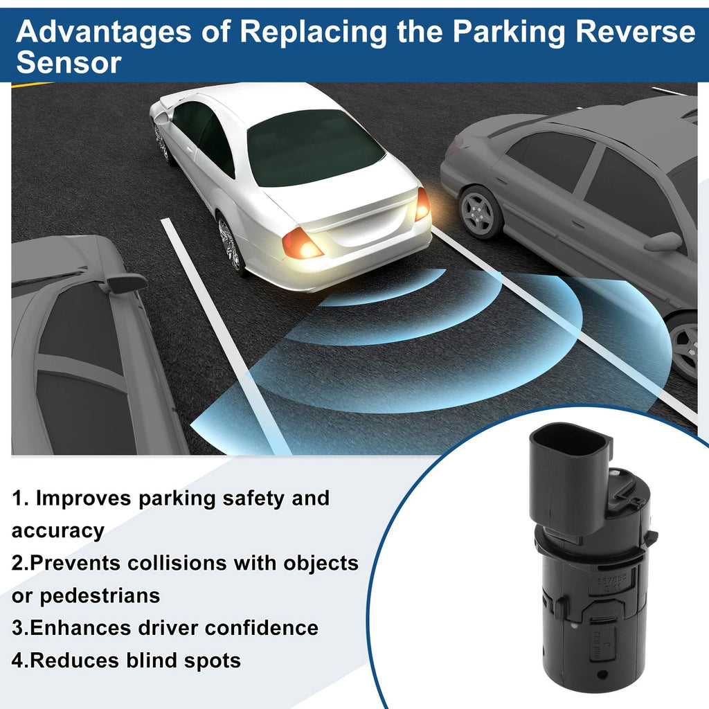 Reverse Backup Parking Sensor for Land Rover Freelander (2004–2005) Black