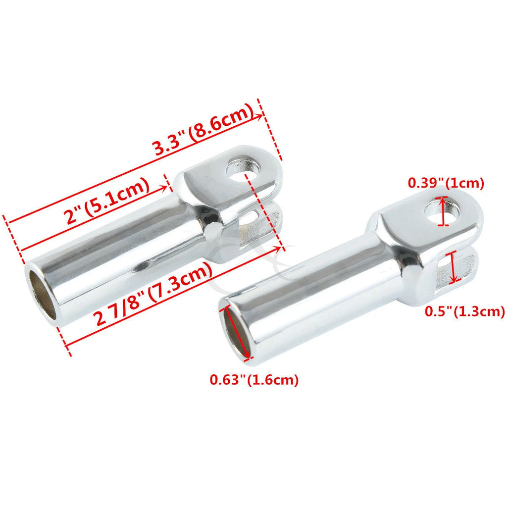Passenger Foot Pegs for Harley Softail Slim FLS (2012–2017)
