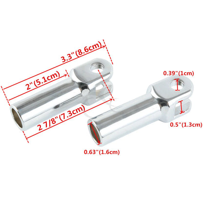 Passenger Foot Pegs for Harley Softail Slim FLS (2012–2017)