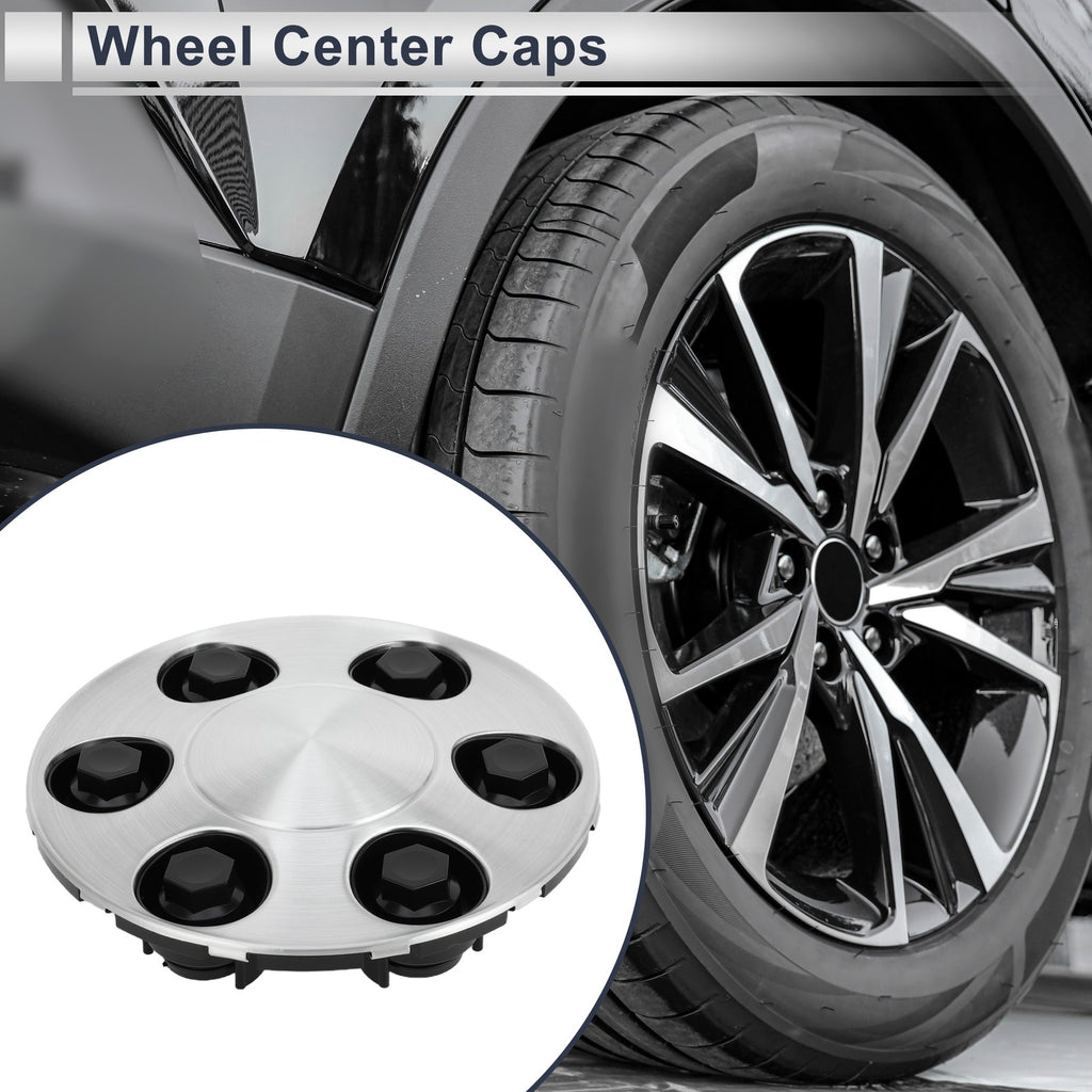 Wheel Center Caps Replacement for Chevrolet Tahoe 2007–2013 Silver Tone 1Pc