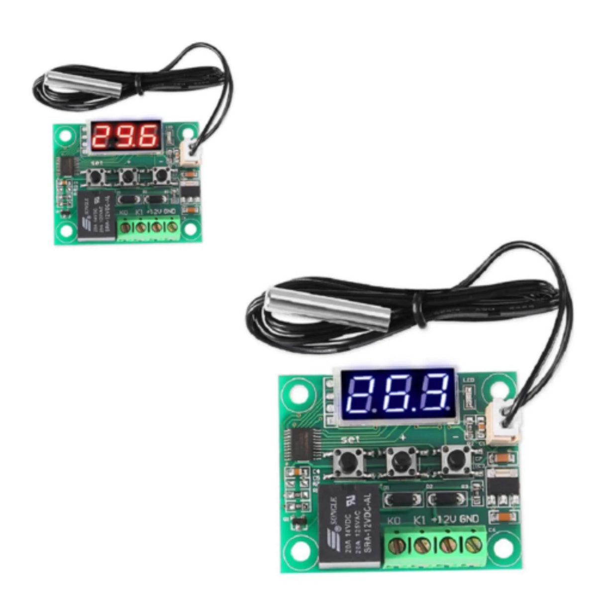 2Pcs Digital Temp Thermostat Control Switch for XH-W1209 (DC12V)