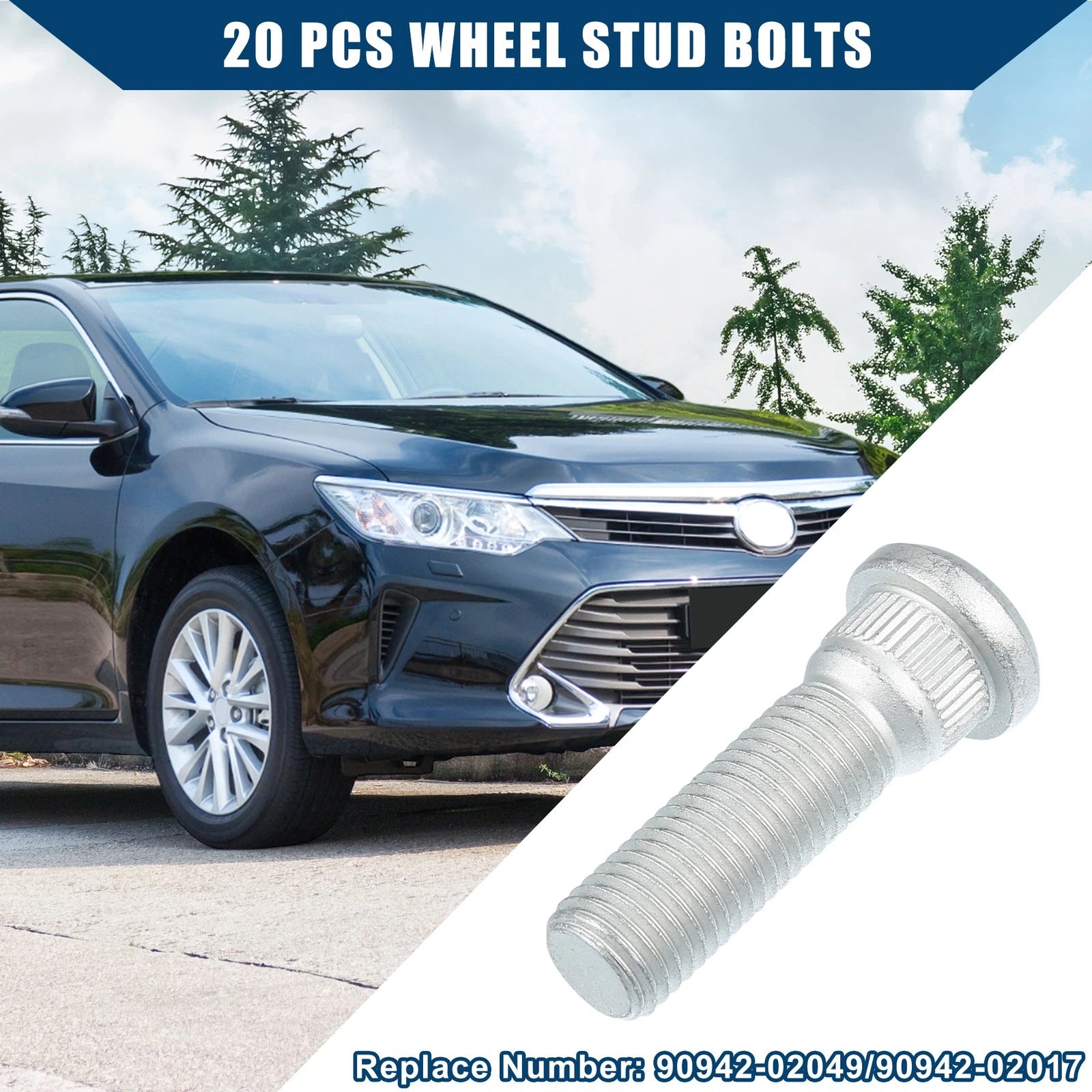 Wheel Stud Bolts M12 1.5 Replacement for Lexus Toyota Scion (2009–2015)