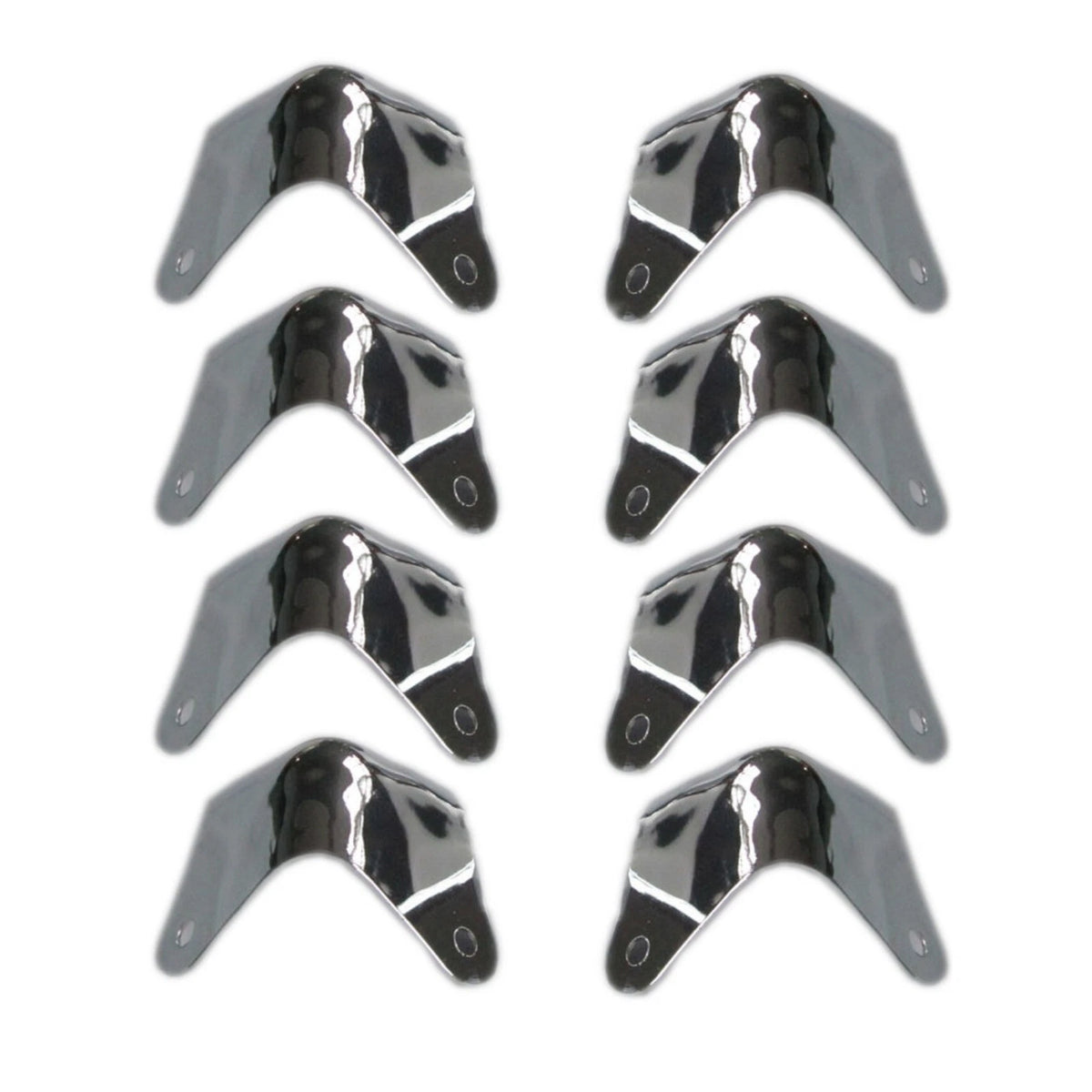 8-Pack Metal 2 Leg Amplifier Cabinet Corners for Fender