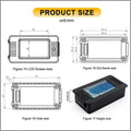 Car Battery Voltage Ammeter 0-200V 200A with 360 Degree Display