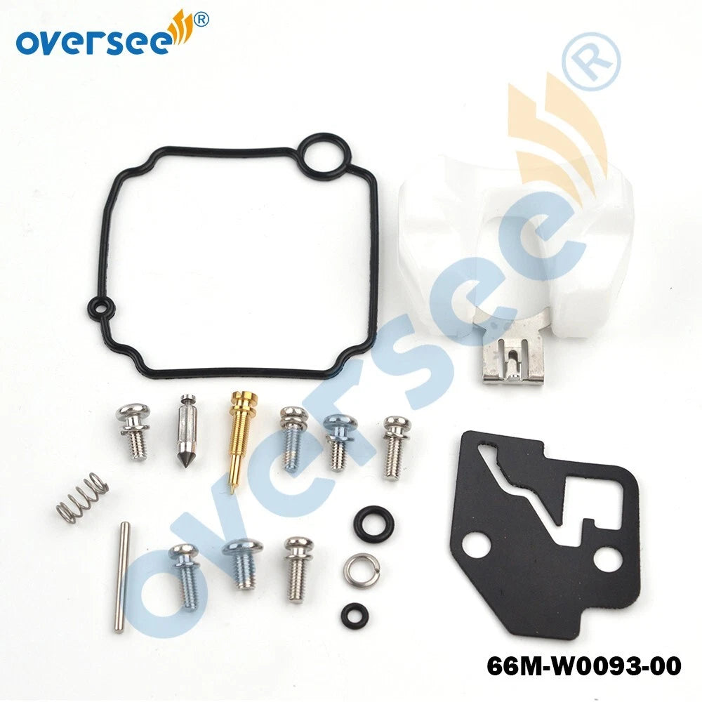 Carburetor Repair Kit 66M-W0093-00 for Yamaha Outboard 15HP 20HP (2T)
