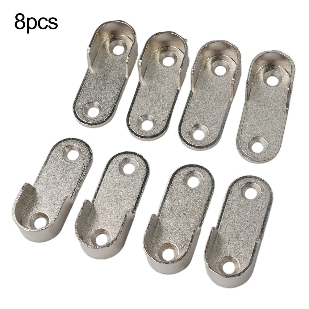 Closet Brackets for Wardrobe Clothes Tube Support Pole