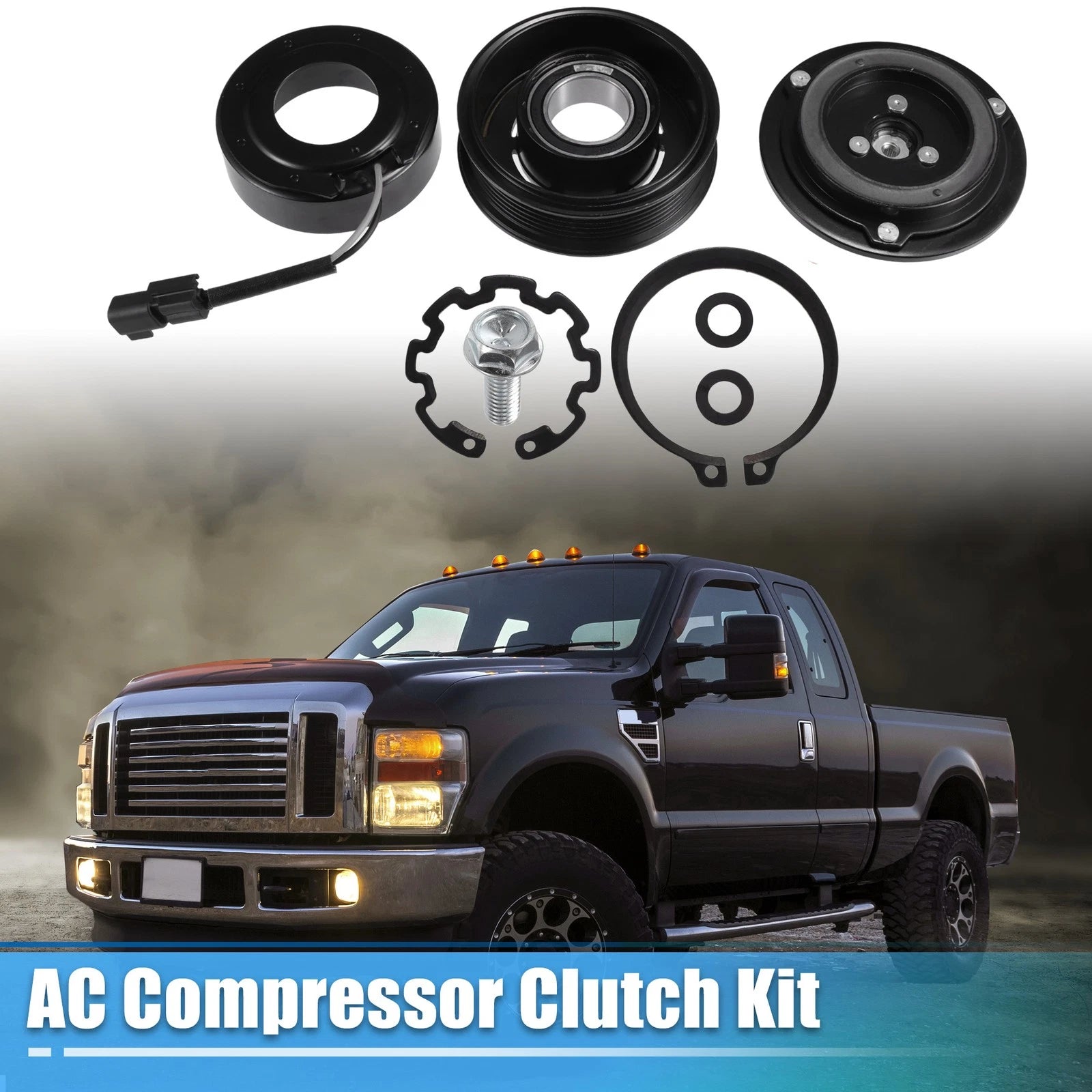 AC Compressor Clutch Kit Replacement for Ford F-250 (2007–2009)
