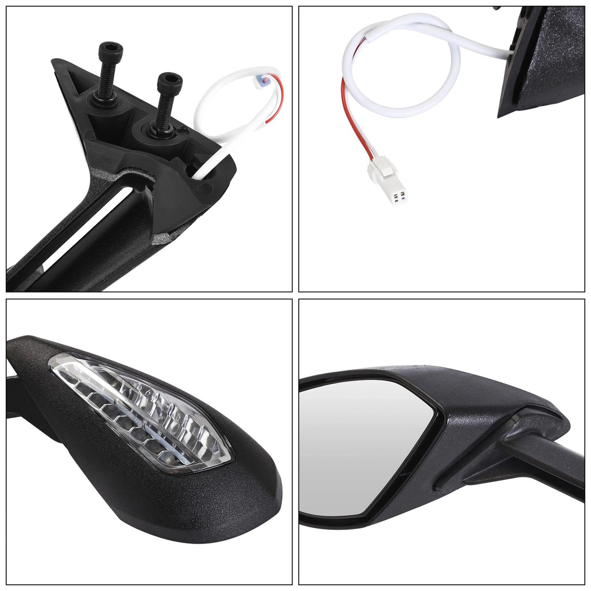 Rear-View Mirrors with Turn Signals for Ducati 959 S Panigale 1299 S R (2015–2020)