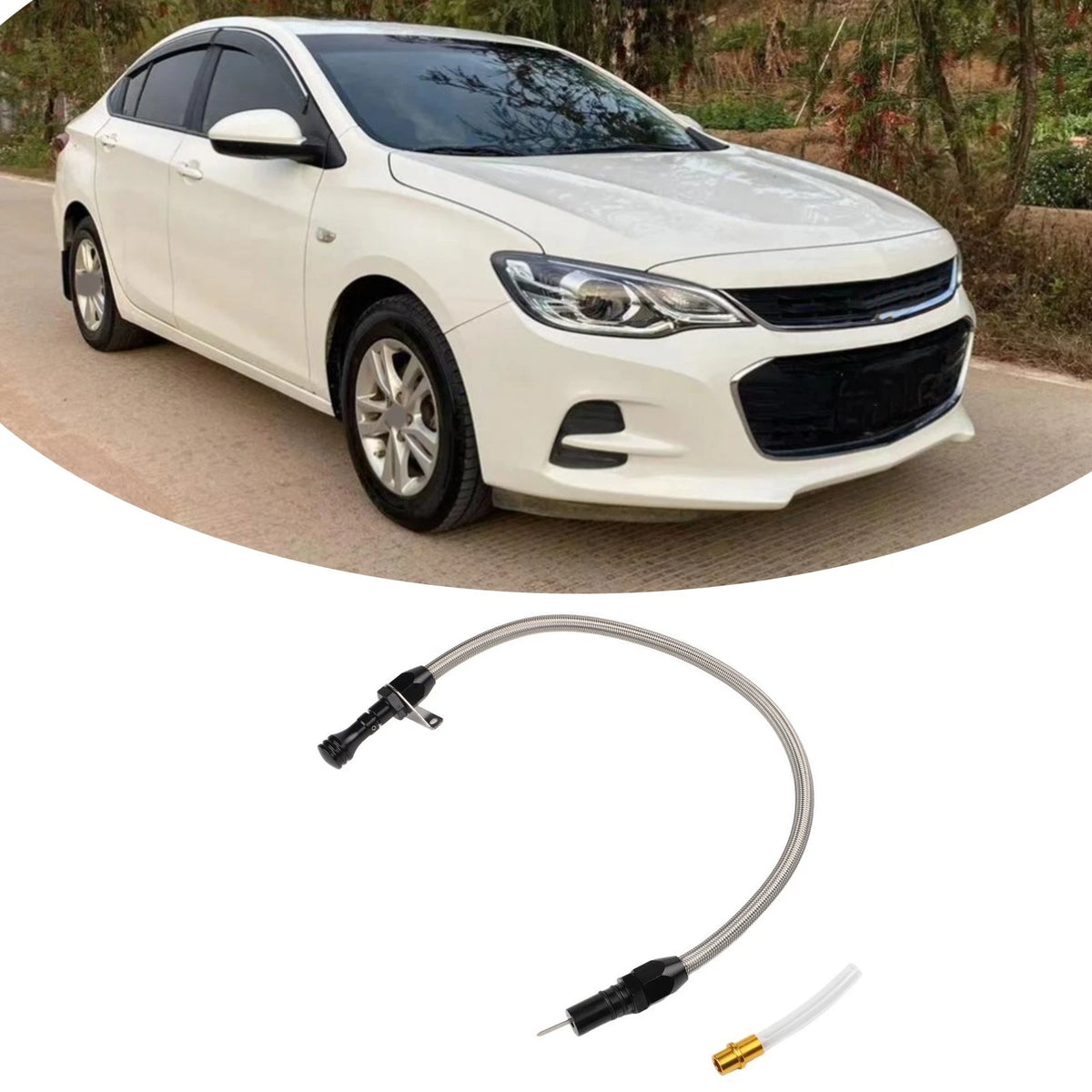 Flexible SS Dipstick for 700R4 4L60E 4L80E Automatic Transmissions