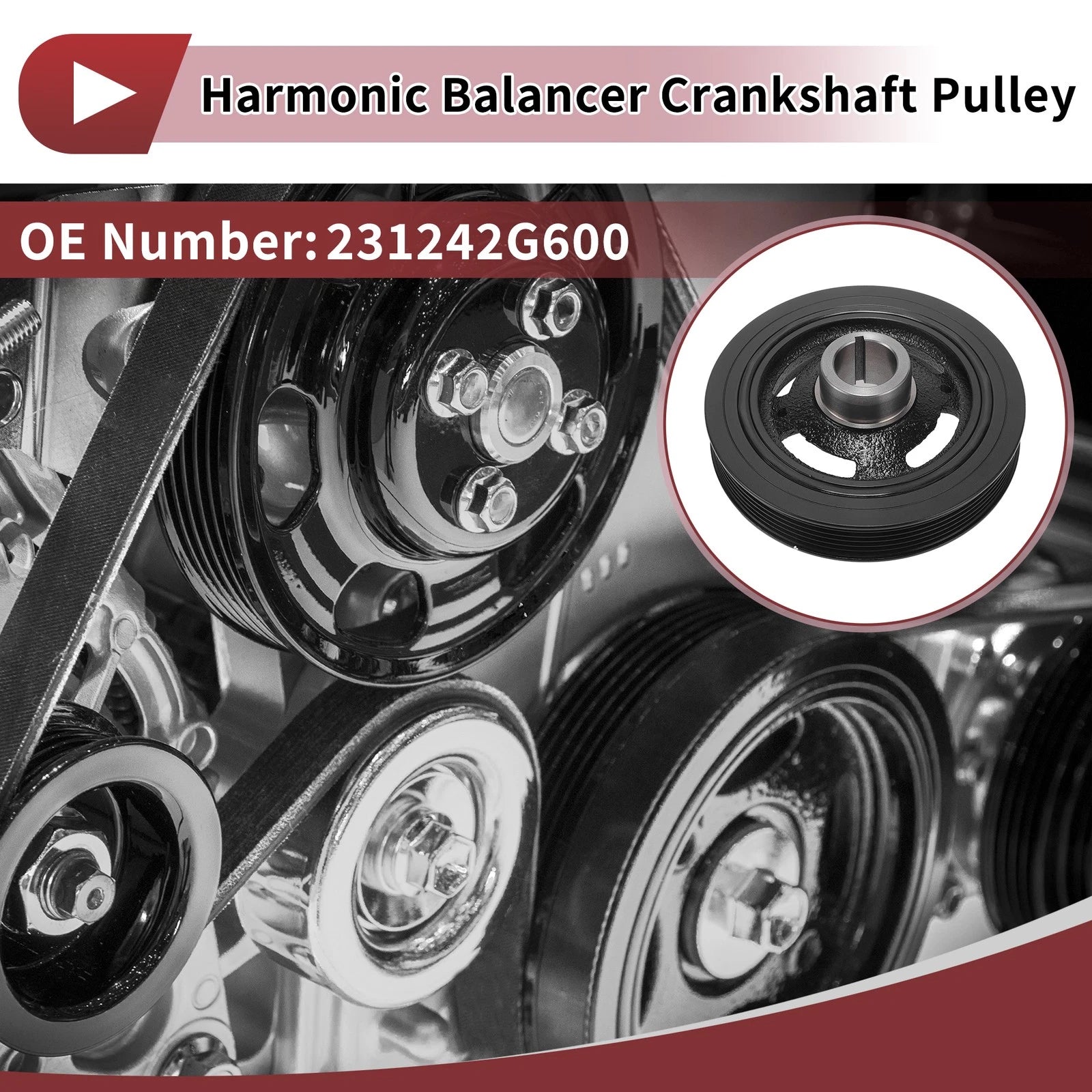 Harmonic Balancer Crankshaft Pulley Replacement for Hyundai Tucson (2019–2024)