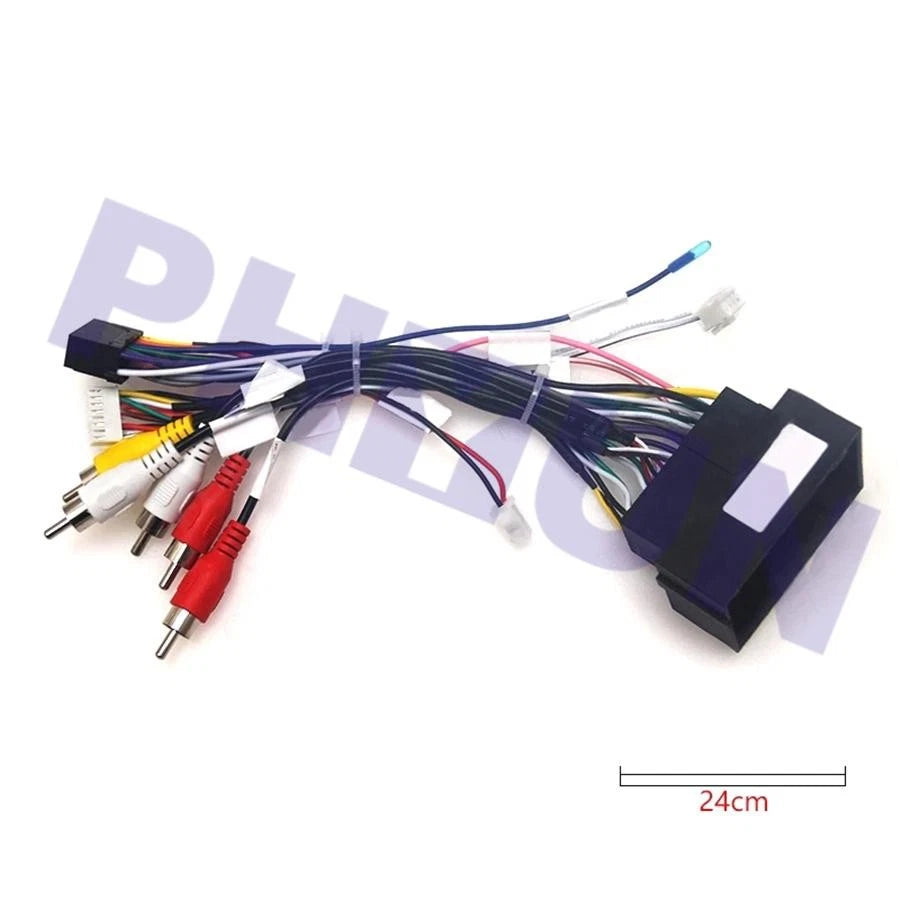 16pin Android Wiring Harness & Canbus Box for Jeep Cherokee Compass (2017–2023)