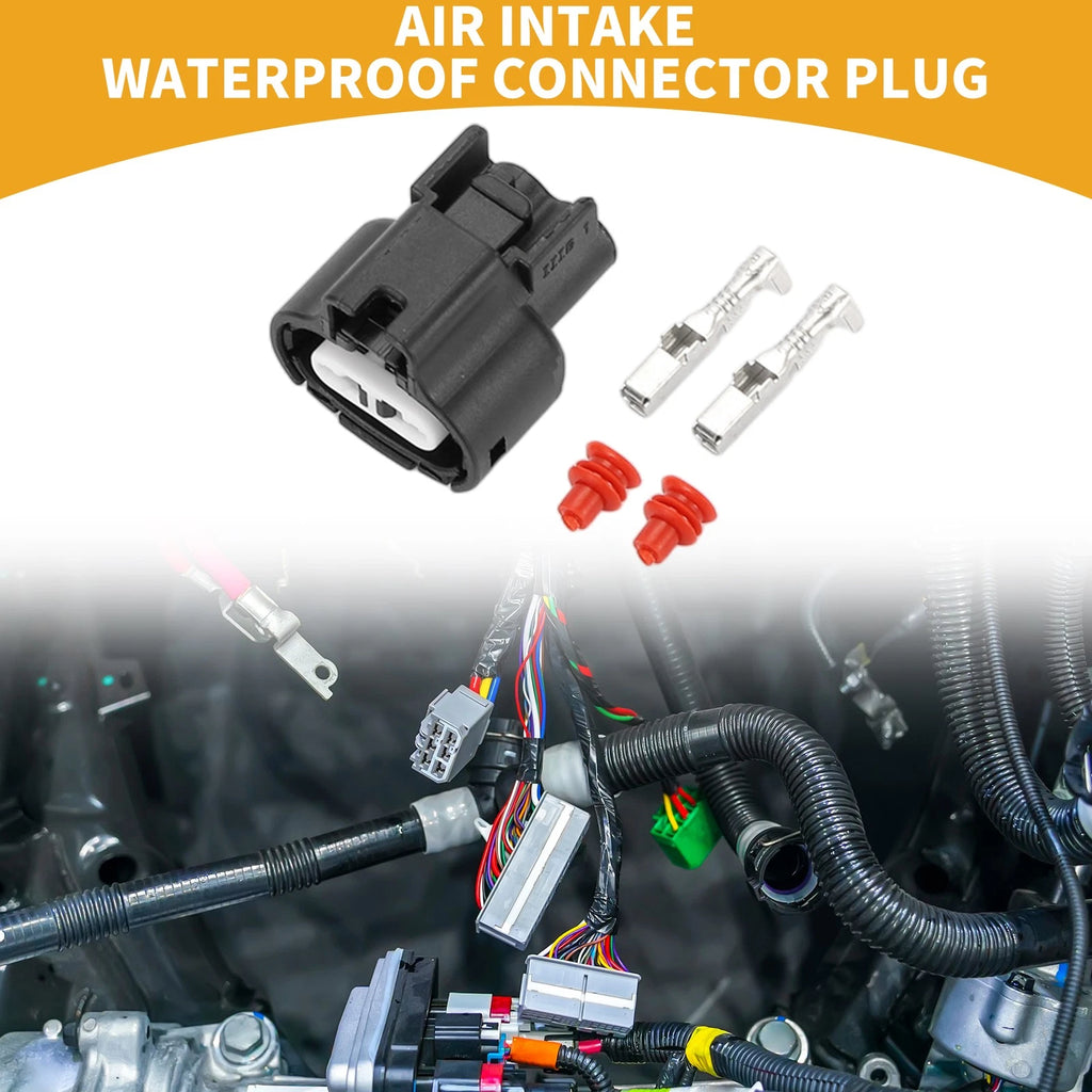 2 Pin Air Intake Waterproof Connector Plug for Toyota (1 Set) (2005–2015)